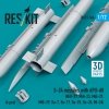 RESKIT RS72-0566 S-24 missiles with APU-68 (4 pcs) (MiG-21, MiG-23, MiG-27, MiG-29, Su-7, Su-17, Su-25, Su-24, Mi-24) (3D Printed) (1/72)